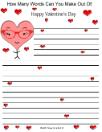 Valentine's Day Word Mining For School Happy Valentines day