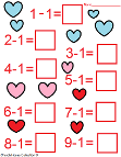 Valentine's Day Math Worksheets For Kids