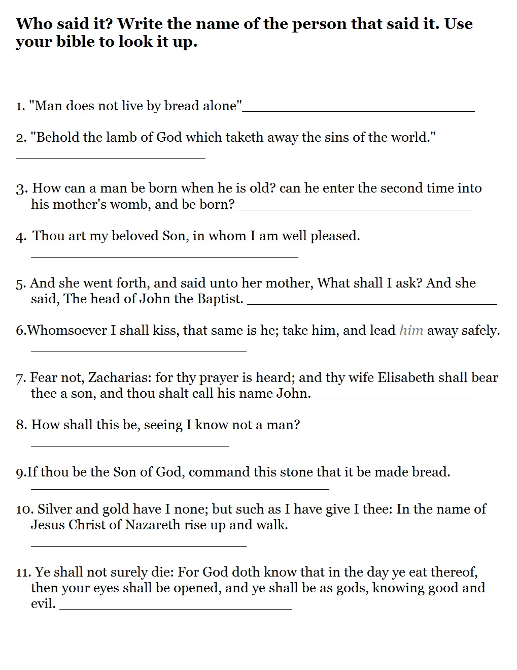 Bible Quiz With Answers Bible Quiz With Answers