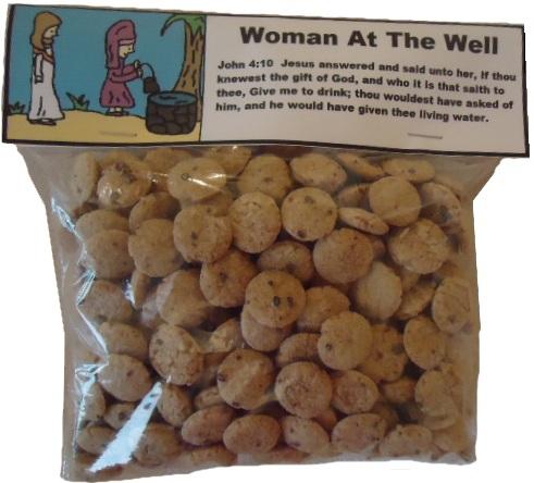 Woman at the well Sunday school lesson snack