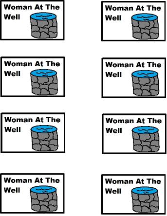 Woman at the well sunday school printable