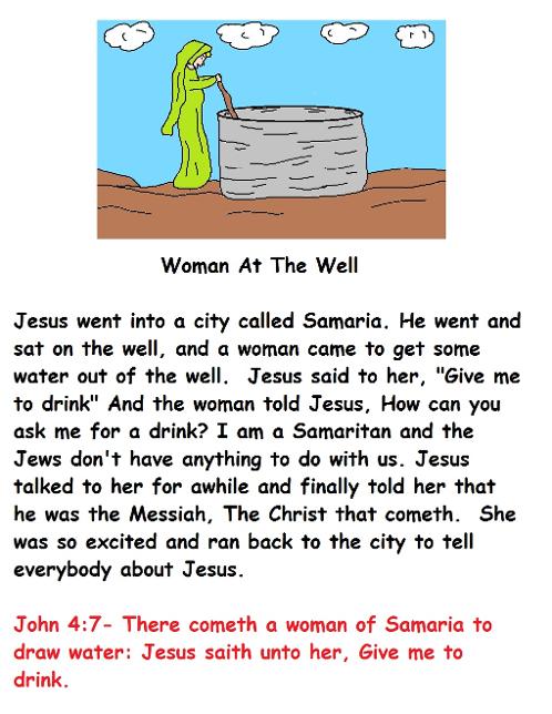 Woman At The Well Sunday School Lesson