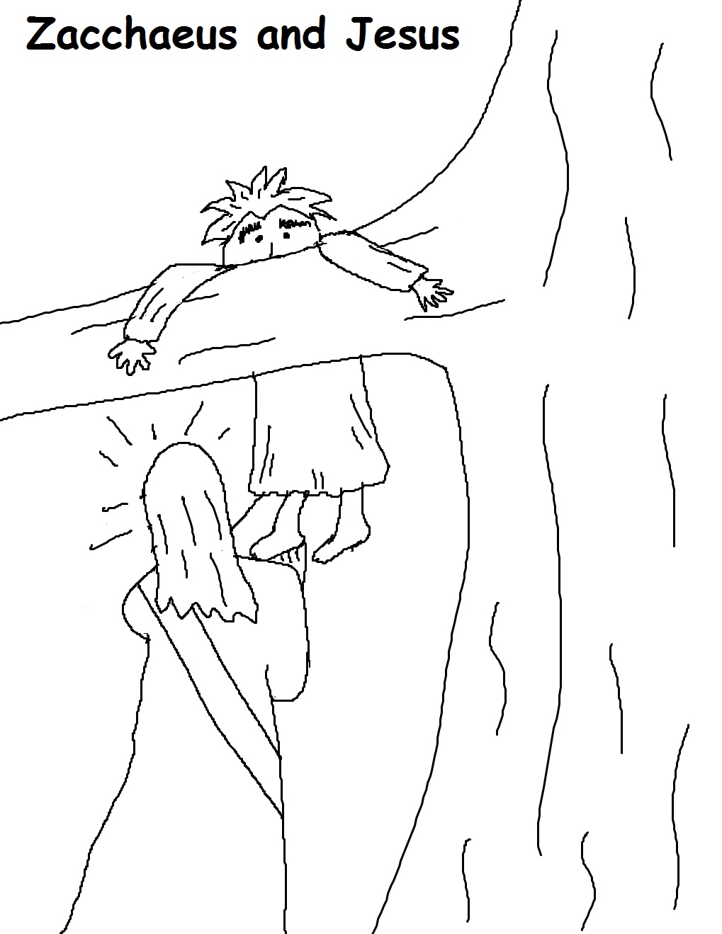 zacchaeus coloring pages free - photo #47