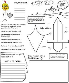 Armor of God Activity Sheet For Kids Wild Card