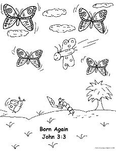 Born Again Bible Coloring Pages