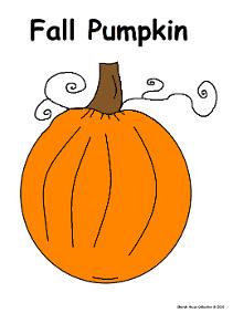 Fall Pumpkin Coloring page