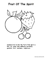 Fruit of the spirit coloring pages