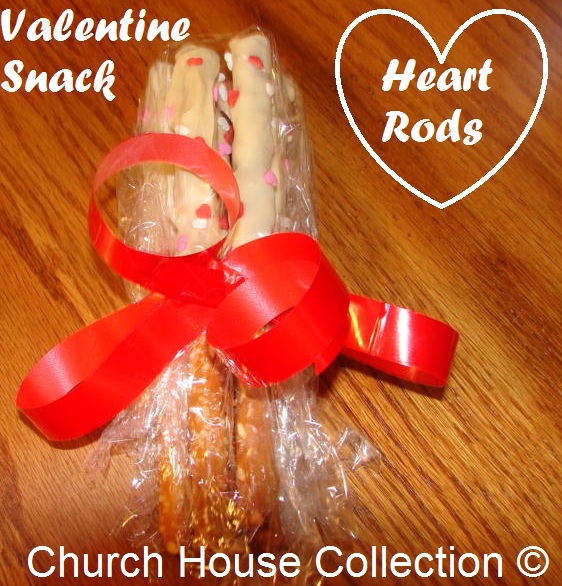 Heart Rods, Valentine's Day Pretzel Snack