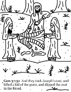 Josephs Coat of many brothers coloring pages