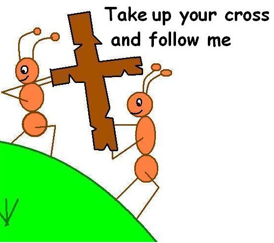 ant clipart, take up your cross and follow me clipart, clipart, christian clipart, church house collection, cross clipart, cross clip art, 