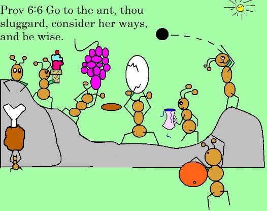 Go to the ant sluggard clipart