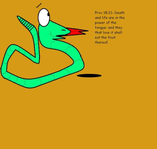 Proverbs 8:21 clipart death and life are in the power of the tongue snake clipart