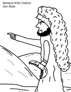 Samson and Delilah Coloring Pages