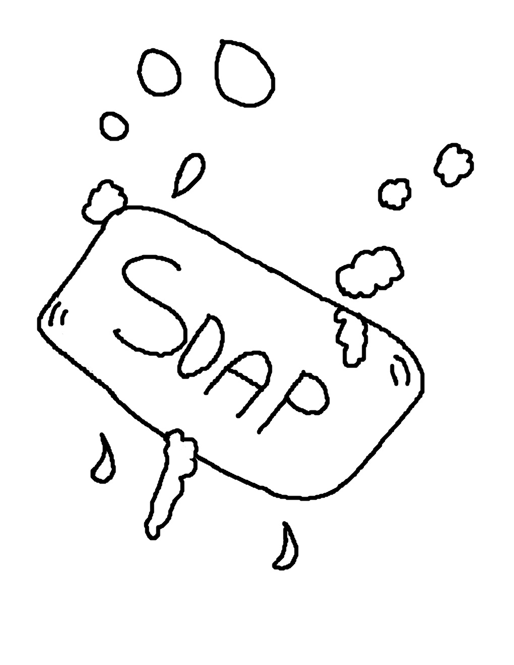 Download Soap Clean Coloring Pages