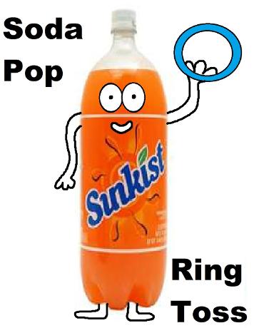 Fall Festival Games Soda pop ring toss