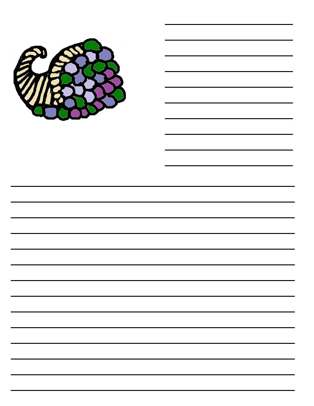 Winter writing paper printable Winter writing paper printable image