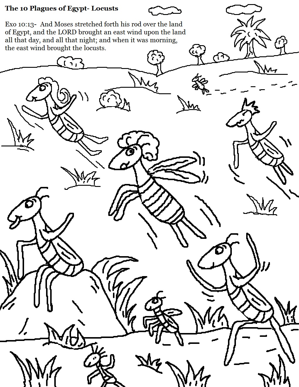 Ten Plagues Coloring Pages 3