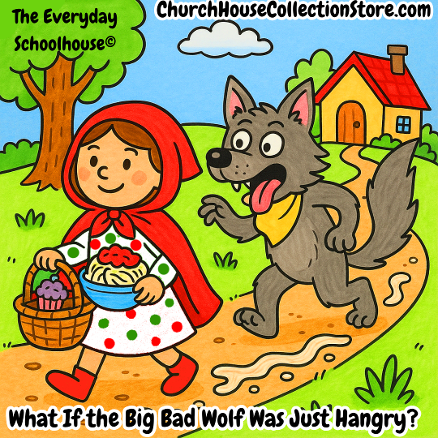 What if the bag bad wolf was just hangry little red riding hood preschool lesson free non-religious 