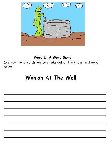 Woman At The Well Word In Word